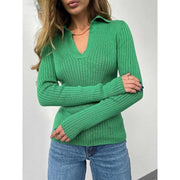 women's polo collar sweater, view 6 - MRSLM