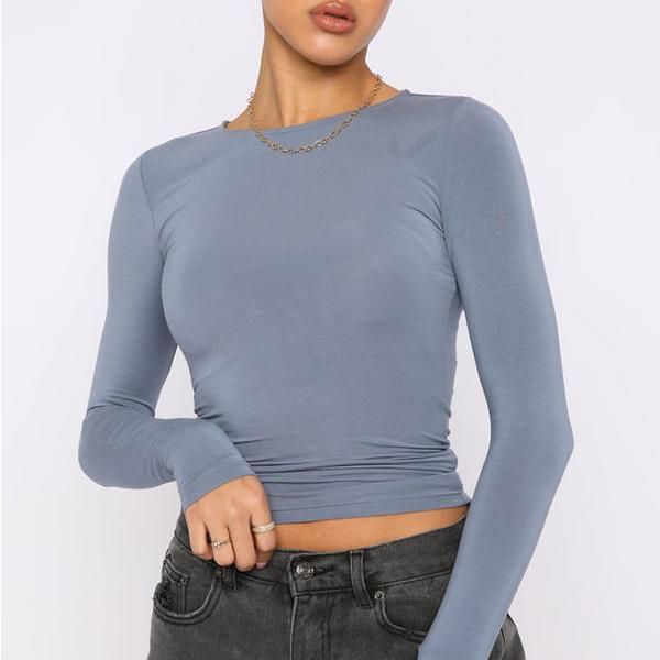 women's slim fit crop top - MRSLM