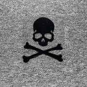 Reflective skull and crossbones car sticker, view 4 - MRSLM