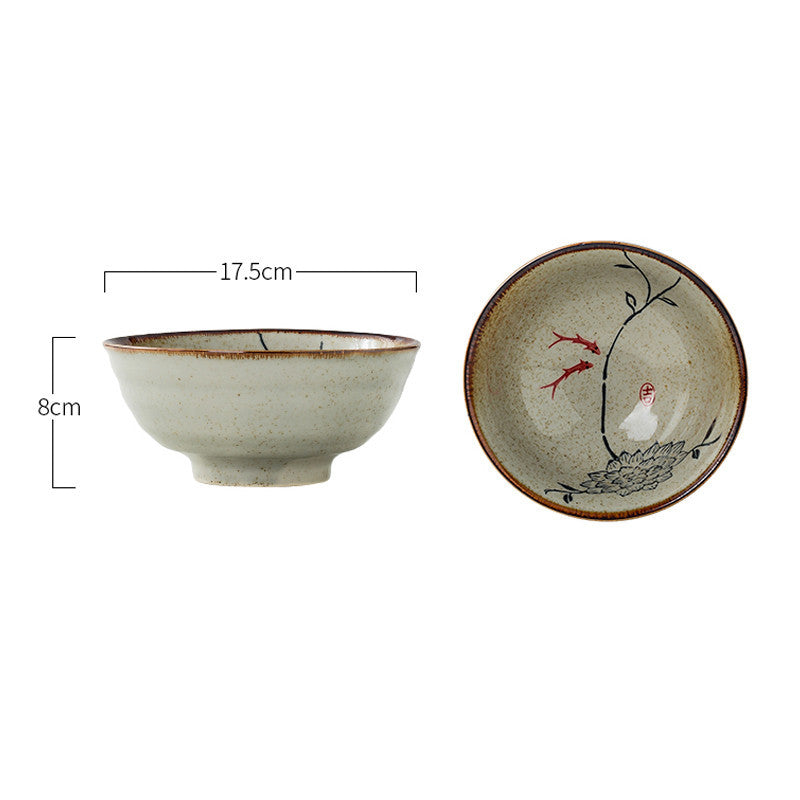 japanese ceramic ramen bowl, view 4 - MRSLM