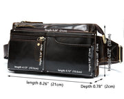 retro leather waist bag, view 3 - MRSLM