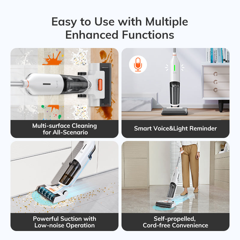 cordless wet dry cleaning smart washing mop, view 5 - MRSLM