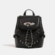 PU leather mini backpack, view 8 - MRSLM