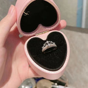 moissanite stacked crown ring, view 6 - MRSLM