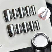 5ml super silver metallic gel nail polish - MRSLM
