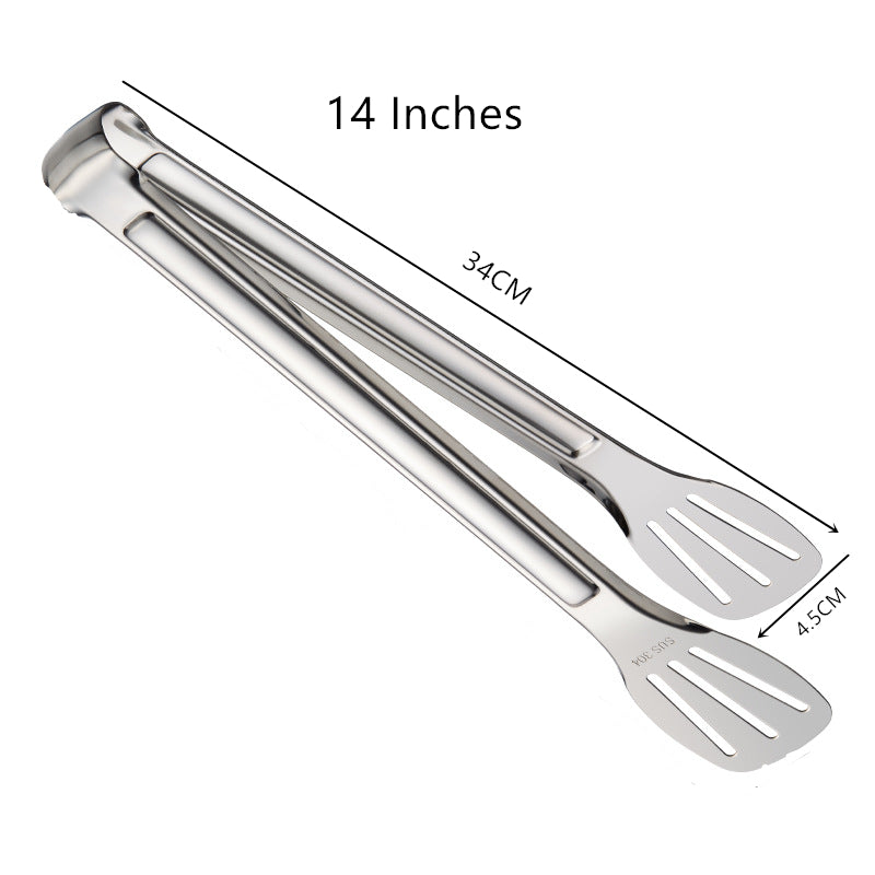 stainless steel bbq tongs, view 4 - MRSLM