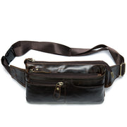 retro leather waist bag, view 2 - MRSLM