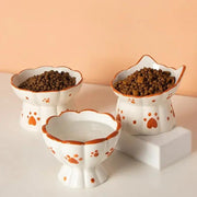 elevated ceramic cat bowls - MRSLM