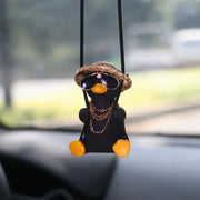 cute swinging duck car ornament, view 2 - MRSLM