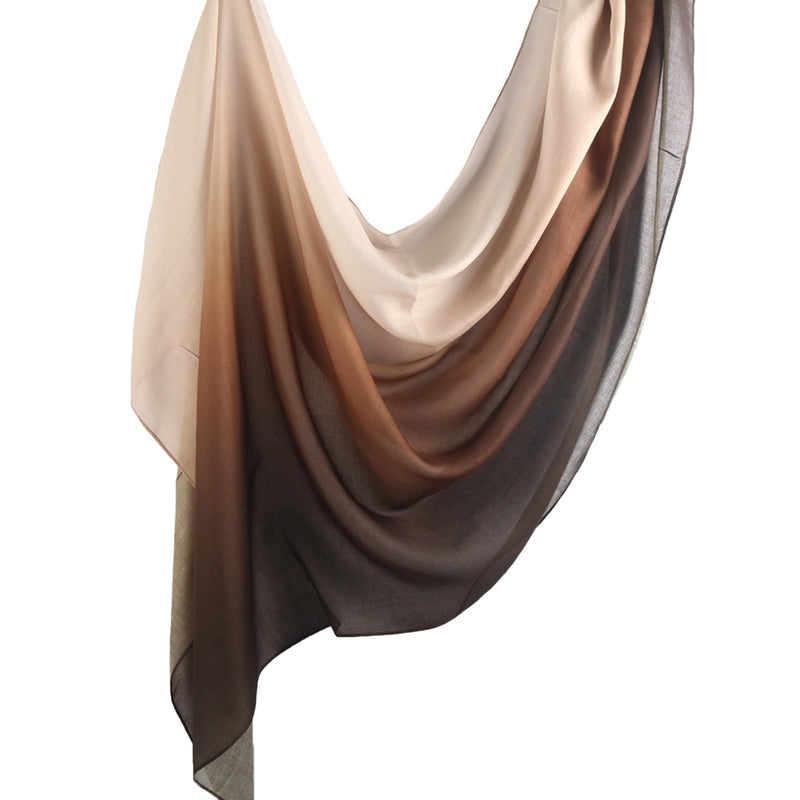 Thin gradient scarf for women, view 5 - MRSLM