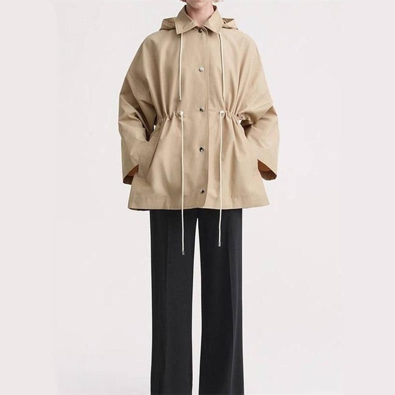 chic hooded trench coat - MRSLM