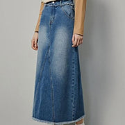 vintage denim maxi skirt - MRSLM