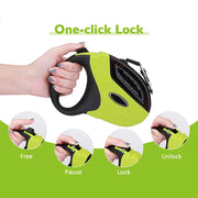 strong retractable dog leash, view 5 - MRSLM