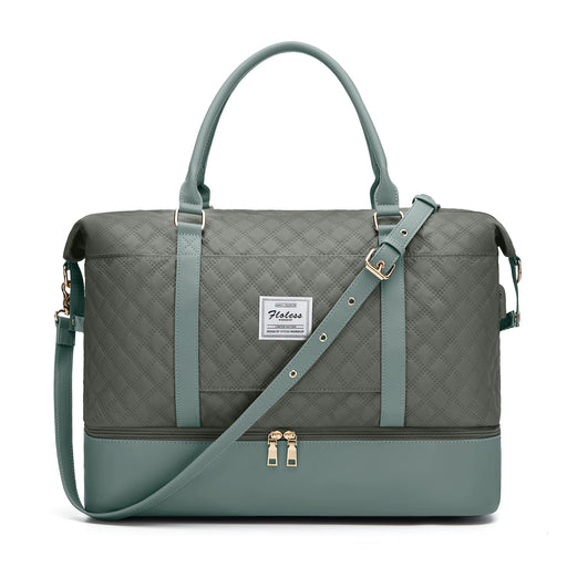women's large weekender bag with shoe compartment, view 2 - MRSLM