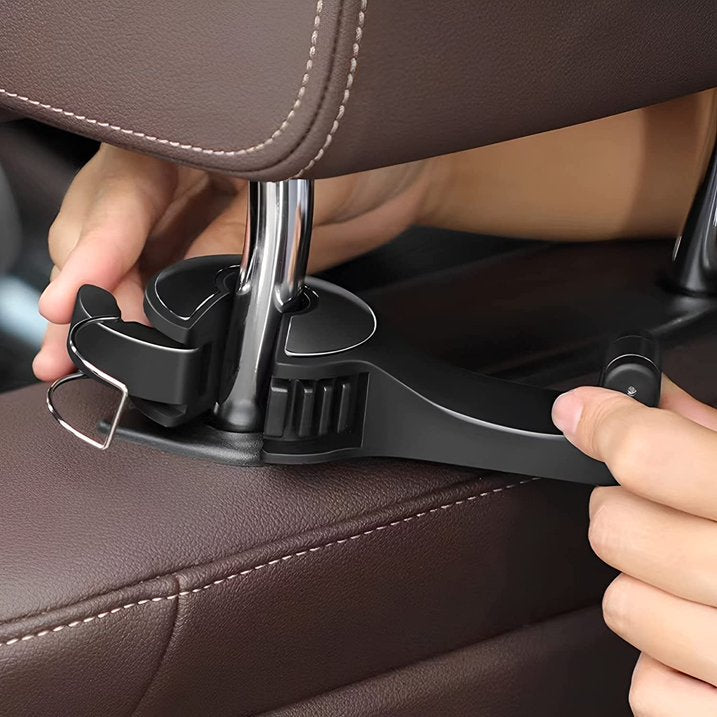 Universal car seat back phone holder and hook, view 7 - MRSLM
