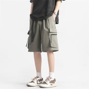 men's multi-pocket workwear shorts, view 4 - MRSLM