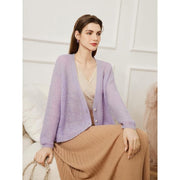 Mohair-wool blend cardigan, view 9 - MRSLM