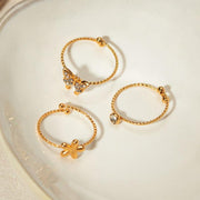 gold plated waterproof ring set - MRSLM