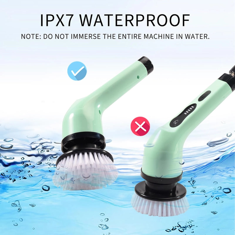 9-in-1 electric spin cleaning brush, view 7 - MRSLM