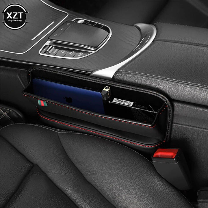 Luxury PU Leather Car Seat Gap Filler & Organizer