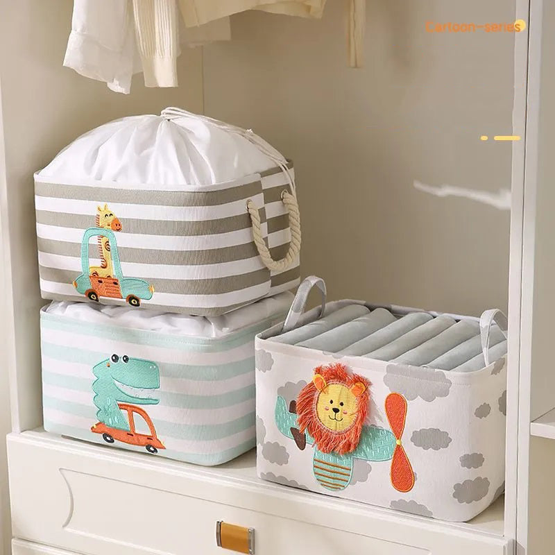 folding linen storage basket, view 9 - MRSLM