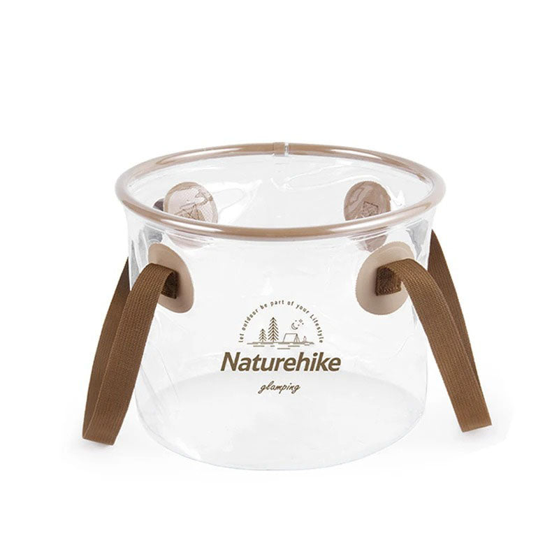portable transparent folding bucket, view 2 - MRSLM