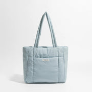 quilted puffy cotton tote bag, view 4 - MRSLM