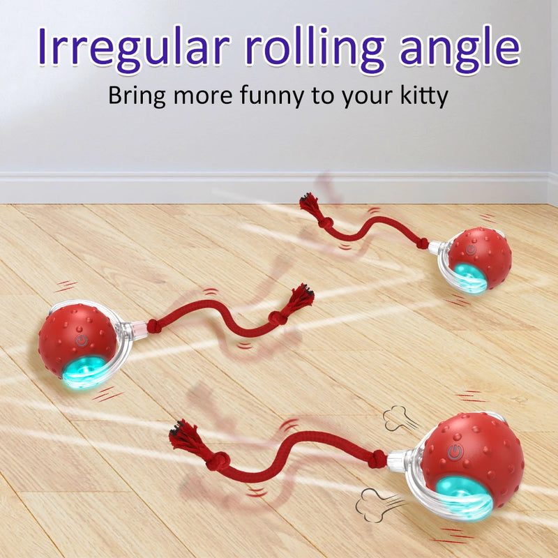 interactive cat rolling ball, view 5 - MRSLM