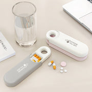 portable 3 compartment pill box, view 7 - MRSLM