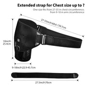 adjustable heated shoulder wrap, view 9 - MRSLM