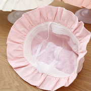 Baby sun hat with lace ruffle, view 10 - MRSLM