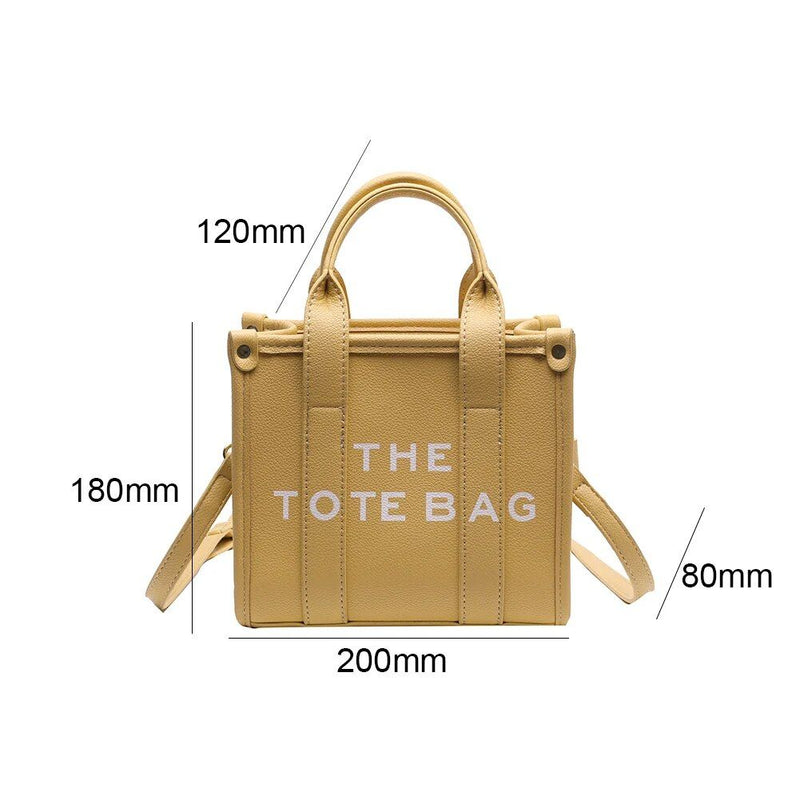 women's PU leather tote bag, view 9 - MRSLM