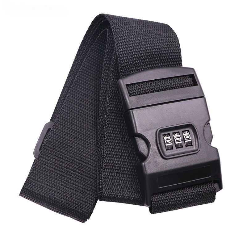travel luggage strap with password lock, view 3 - MRSLM