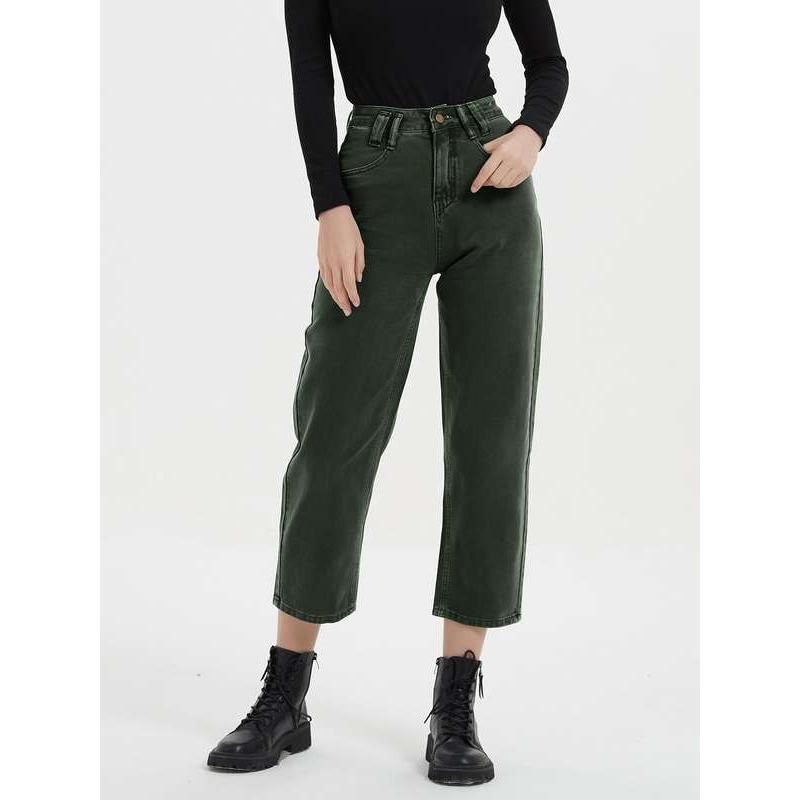 Y2K vintage high-waist straight leg jeans, view 4 - MRSLM