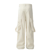 men's ribbon pocket cargo pants, view 3 - MRSLM