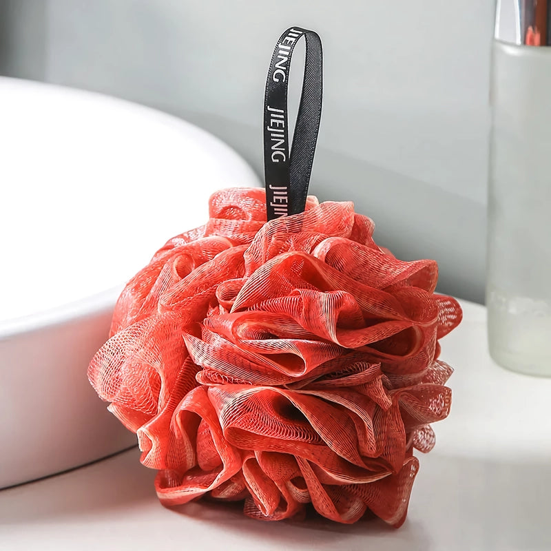 soft mesh exfoliating bath sponge, view 3 - MRSLM
