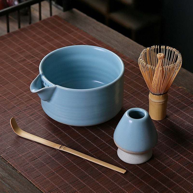 japanese ceramic matcha tool set, view 2 - MRSLM