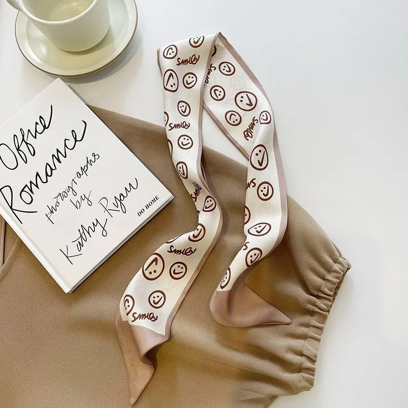 silk scarf hair band, view 4 - MRSLM