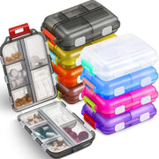 portable 10-grid travel pill organizer - MRSLM