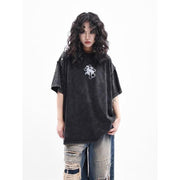 graphic print oversized t-shirt, view 3 - MRSLM