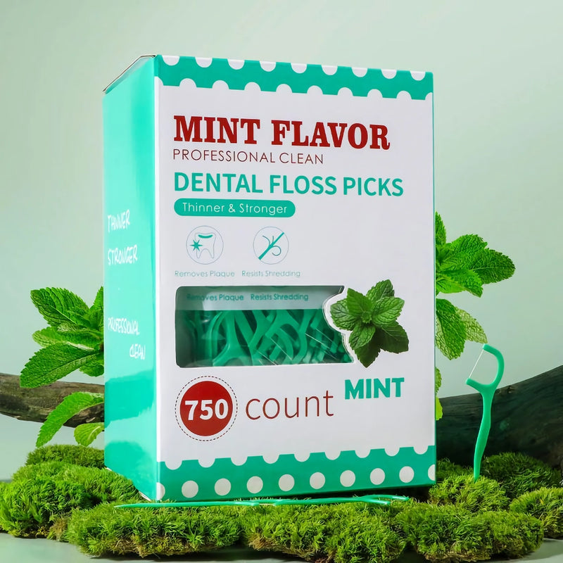 mint fresh portable dental floss sticks, view 9 - MRSLM