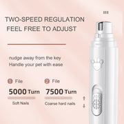 electric usb dog nail grinder with led, view 6 - MRSLM