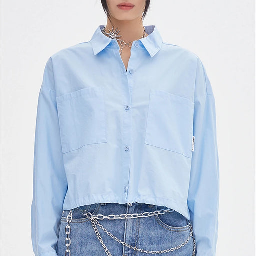 button lapel blouse - MRSLM