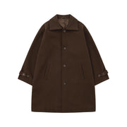 retro brown lapel coat, view 2 - MRSLM
