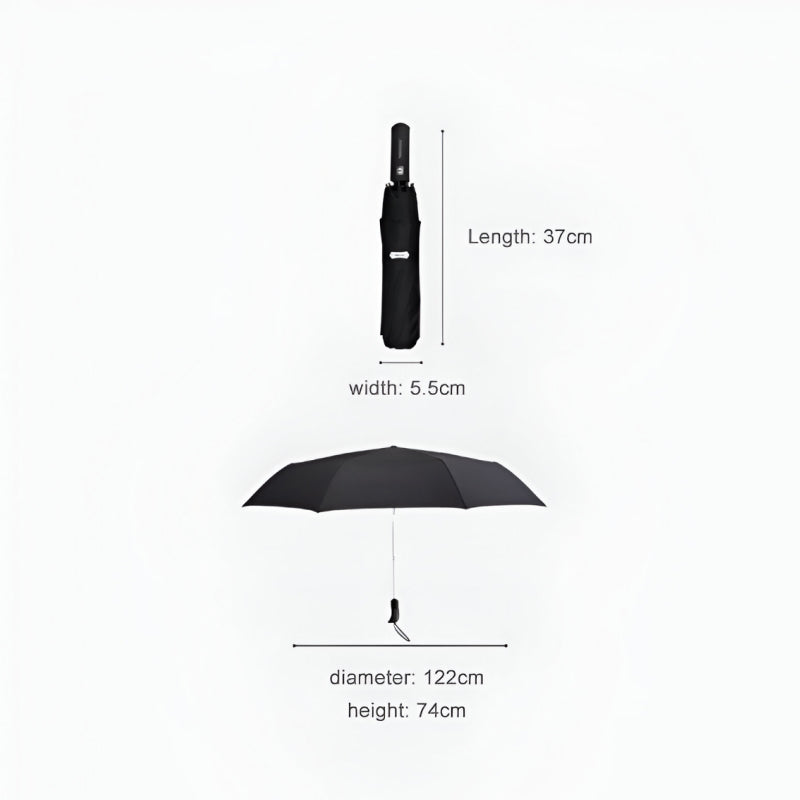 large windproof folding umbrella, view 12 - MRSLM