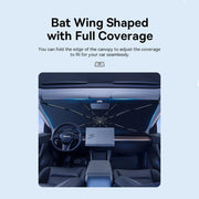 car windshield sunshade umbrella, view 4 - MRSLM