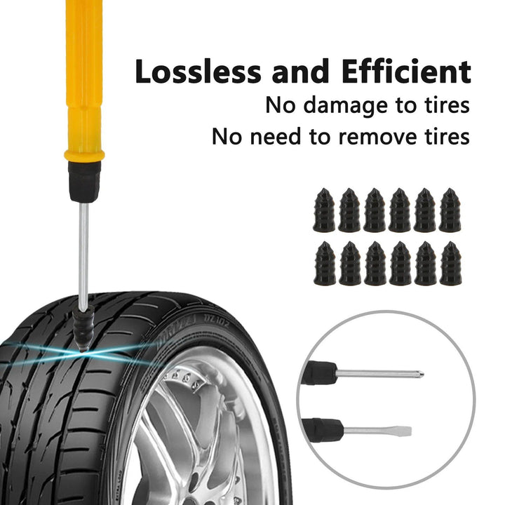 Complete Car Tire Repair & Emergency Tool Set