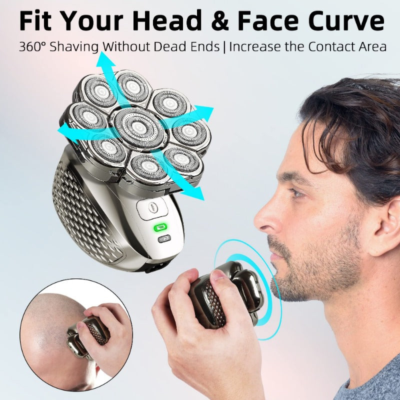 4D bald head shaver for men, view 3 - MRSLM
