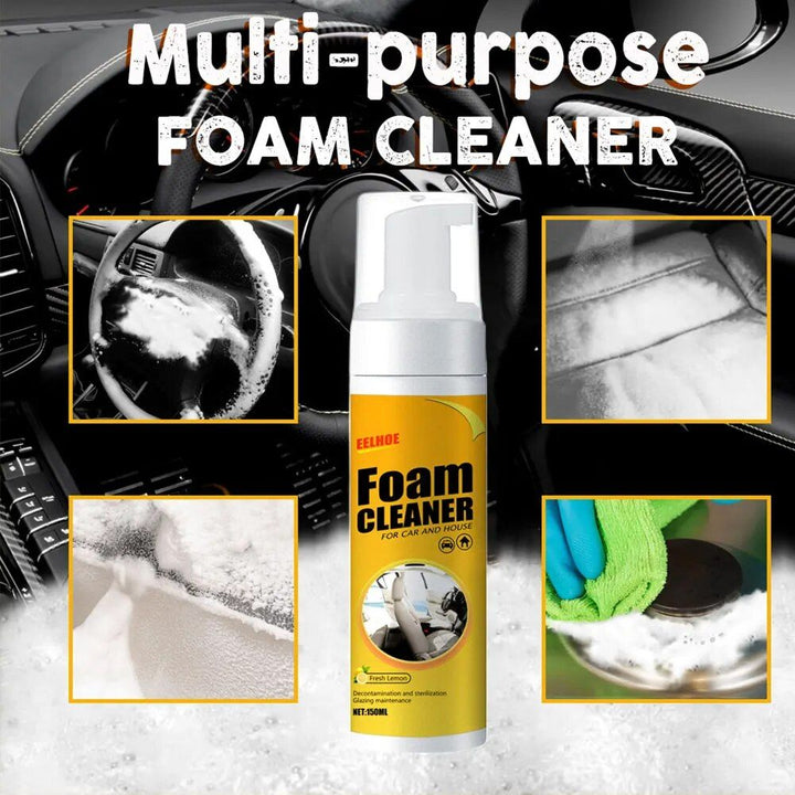 Multi-Purpose Foam Cleaner Spray for Car Interior & Home Surfaces