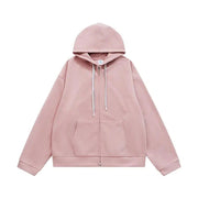 double zip up hoodie jacket, view 3 - MRSLM